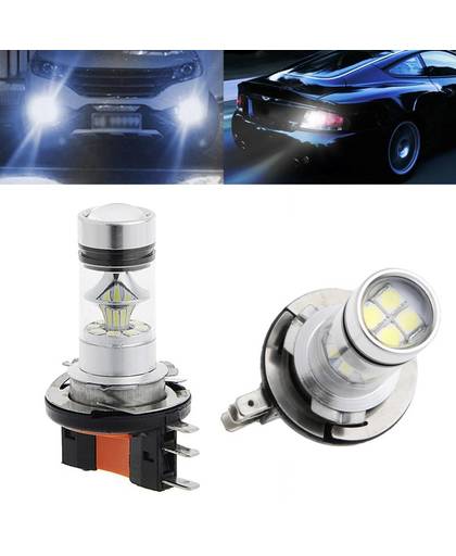 MyXL H15 100 W 2323 SMD LED Auto Mistlamp Rijden DRL Lamp Brake Stop Lamp Koplamp Mistlampen