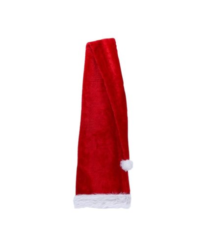 MyXL Kerstfeest Kerstman Rood & Wit Lange Hoed Pluche Cap Kostuum Volwassen Kind Xmas Cap Hoed Party Pluche Kerst Decor