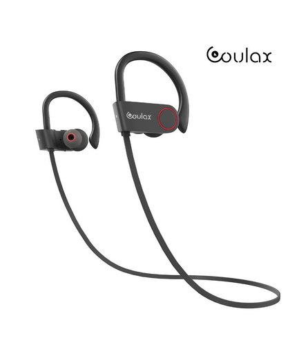 MyXL COULAX Bluetooth Hoofdtelefoon Sport Draadloze Headset IPX7 Waterdichte Oordopjes In-Oortelefoon Met Mic Transpiratie Hoofdtelefoon CX36