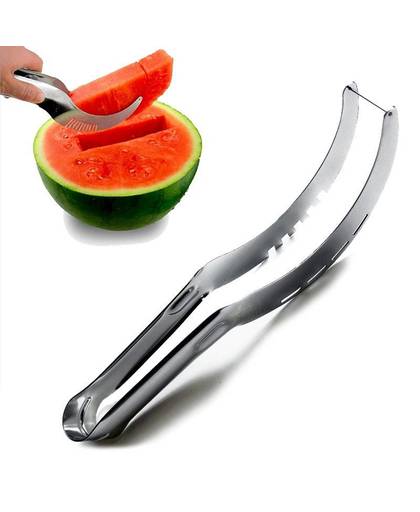 MyXL Rvs Watermeloen Slicer karpuz dilimleyici Fruit Mes Watermeloen Cutter keuken gadgets accessoires Keuken Tool   houseeker