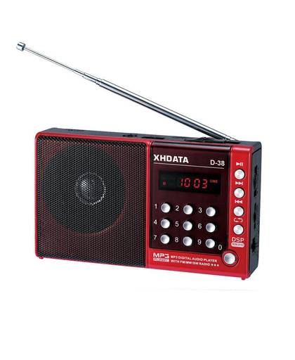 MyXL XHDATA D-38 FM-Stereo/MW/SW/MP3-Player/DSP Vollband Radio D38 (Engels/Duits/japanse/Russische handleiding)