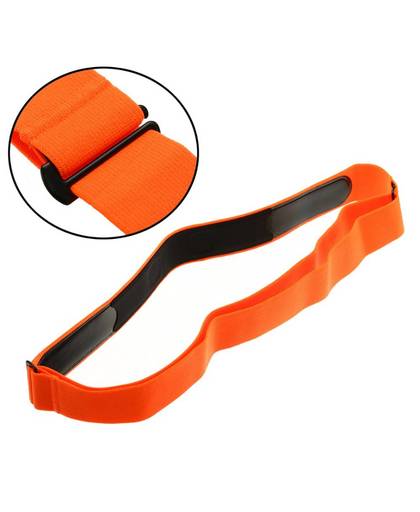 MyXL Oranje Elastische Borst Riem Band voor Wahoo Garmin Polar Sport Running Hartslagmeter voor Bluetooth 4 0