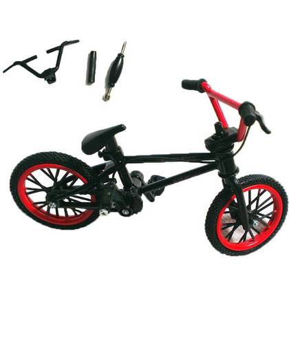 MyXL 1 Set Zwart & Rood Mini Vinger BMX Fiets Tech Vinger Bikes Speelgoed BMX Fiets Model Fiets Gadgets Novelty Gag Speelgoed Voor Kids Geschenken