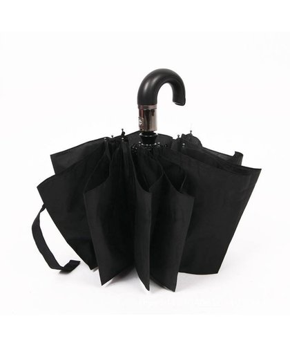 MyXL Grote Winddicht paraplu Lederen Handvat 10Rib Sterke Automatische Paraplu Wind Slip Mannen Zwart 3 Opvouwbare Paraplu Regen