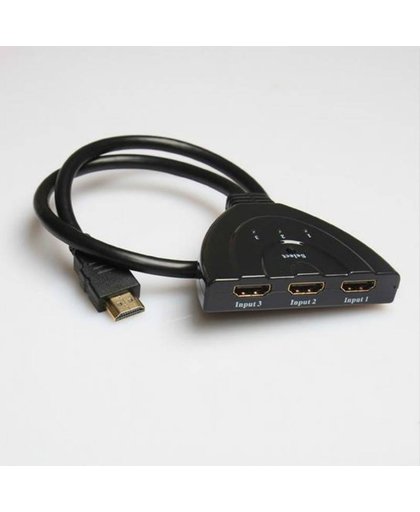 MyXL 3 Port 1080 P Mannelijke-Vrouwelijke 3D HDMI AUTO Switch Switcher Splitter Hub met Kabel voor HDTV DVD Computer LCD Plasma DLP TV AV ontvangen   TECKEPIC