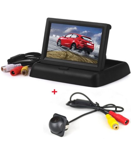 MyXL TUAO HD 4.3 inch Auto Display Achteruitrijcamera Scherm Opvouwbare Auto Achteruitrijcamera met Monitor Reserveren Digitale LCD TFT Verbinding