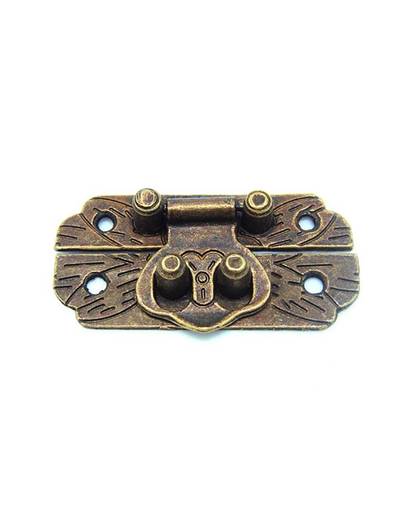 MyXL 20 stks 25*48mm Chinese Kofferbak Vergrendelingen Antieke houten Doos Sluiting Zinklegering Lock Voor Case Decoratieve accessoires