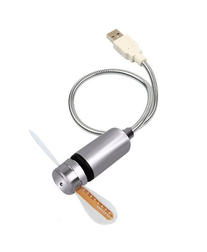 MyXL USB Fan Duurzaam Verstelbare USB Gadget Mini Flexibele LED Licht Tijd Klok Desktop Klok USB Gadget Tijd Display #24  MyXL