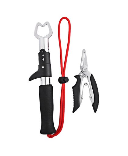 MyXL 1 set FS-1005 2 stks Grip Nipper Snip Vissen lokken Pincer Scissor Cutter Verwijder Hook Tackle Tool Vis Gripper Grip