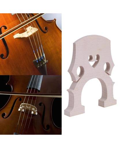 MyXL Exquisite Cello Bridge 4/4 3/4 Top Kwaliteit Streep Esdoornhout Professionele Esdoornhout Cello Contrabas Brug Accessoires