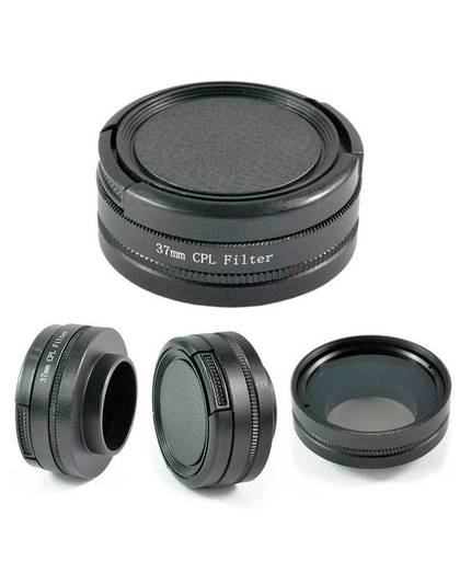 MyXL filter cpl 37mm circulaire polarisatie lens voor gopro hero 3 +/hero 3 hero4 sport naar pro camcorders black gp118 snelle leveren