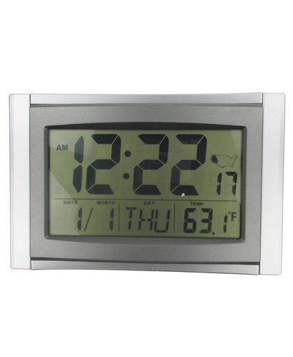 MyXL Atomic Alarm Digitale Klok 5 in 1 LCD Radio La Crosse Technologie Wandklok Temperatured Snooze Kalender Pak voor USA