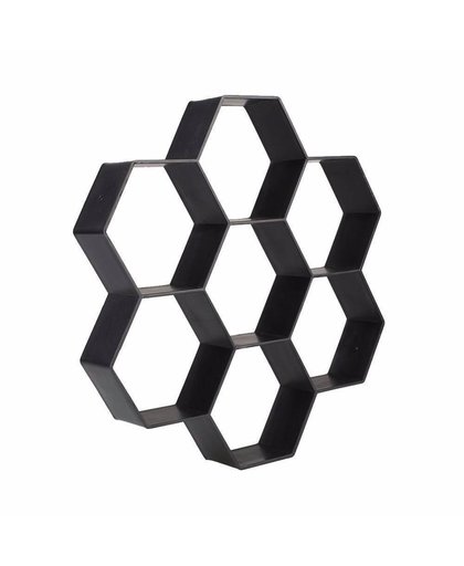 MyXL Zwarte Hexagon Oprit Bestrating Bestrating Steen Schimmel Stepping Mould Betonmolen