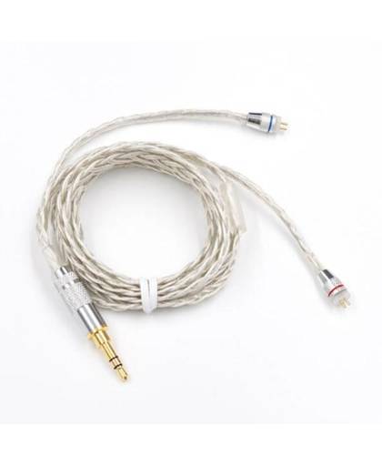 MyXL Oortelefoon Opgewaardeerd Verzilverd Kabel voor KZ ZS3 ZS5 ZS6 Hoofdtelefoon Vervang Reparatie Audio Kabels 3.5mm Jack