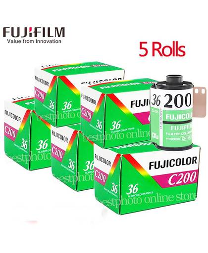 MyXL 5 Roll/lot Fujifilm Fujicolor C200 Kleur 35mm Film 36 Blootstelling voor 135 Formaat Camera Lomo Holga 135 BC Lomo Camera gewijd