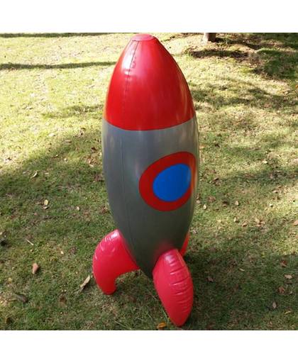 MyXL Opblaasbare Speelgoed Opblazen Red Rocket Model Speelgoed Kinderen Verjaardagsfeestje Decoratie Speelgoed Astronaut Space Ruimteschip 103*28 CM
