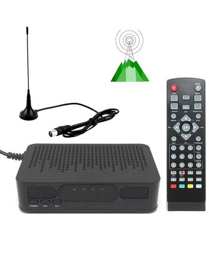 MyXL DVB-T2 Mini Maat HD TV Digitale Terrestrial TV Tuner FTA ONTVANGER CONVERTER + VHF UHF Antenne 1080 P Set Top BOX HDMI Afspelen