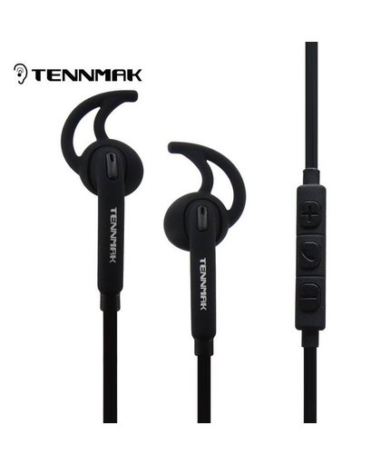 MyXL Tennmak Fagot Op Ear Sport Oortelefoon met Volumeregeling en Microfoon, universele versie