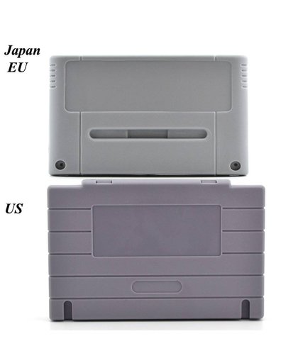 MyXL Game Cartridge Vervanging Plastic Shell Voor SNES game Console card 16bit game card shell (US/JP/EU versie)   xunbeifang