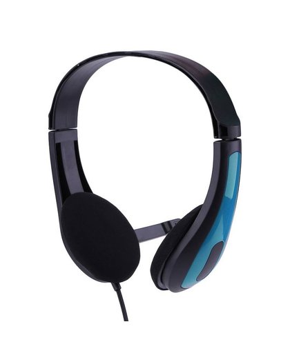 MyXL JM-472 Universal Computer Laptop PC Headphone Ergonomic3.5MM Wired Playing Game Headset Red/Blue