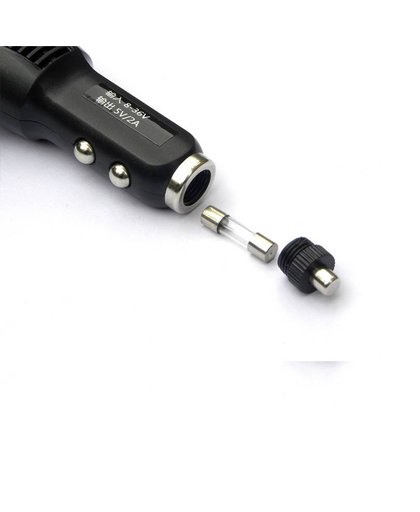 MyXL Mini/Micro Usb-poort Dual USB 5 V 2A Autolader Adapter Sigarettenaansteker Voor Auto DVR Voertuig Opladen met 3.5 meters kabel