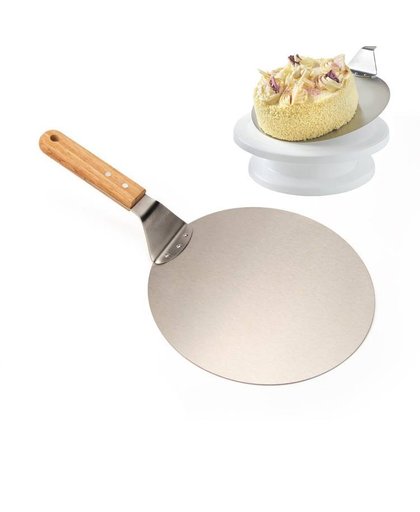 MyXL Rvs Cake Lifter, Cookie Spatel, Pizza Peel, 10 Inch Diameter-Voor keuken gereedschap   Leeseph