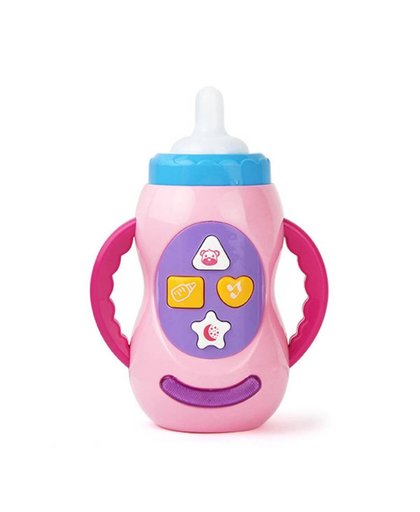 MyXL Baby Kids Kinderen Veilig Geluid Muziek Licht Melk Fles Leren Muzikale Feeding Tool Educatief Baby Fles Speelgoed