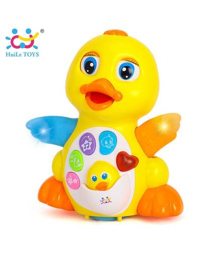 MyXL HUILE SPEELGOED 808 Baby Speelgoed EQ Klapperen Gele Eend Zuigeling Brinquedos Bebe Elektrische Universele Speelgoed voor Kinderen Kinderen 1-3 jaar oude