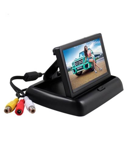 MyXL Podofo 4.3 &quot;HD Opvouwbare Auto Achteruitrijcamera Monitor LCD TFT Scherm 2 Manier Video-ingang voor Truck Voertuig Omkeren Backup Camera