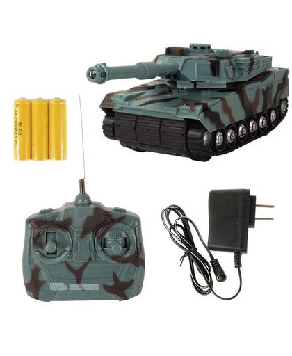 MyXL Abbyfrank RC Tank Battle Tank Model 1:22 360 Rotatie Muziek LED Radio Afstandsbediening Vechten Plastic Speelgoed Crawler Tractor
