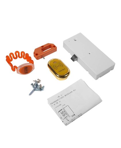 MyXL Zinklegering Elektronische Kast Lade Slot IR Card Veilig voor Sauna Douche W/Schroef Gouden Of Zilver (optioneel)