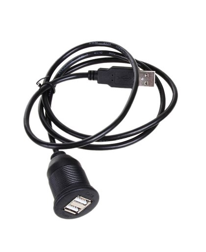 MyXL Super Speed USB Mount Kabel USB2.0 om Dual USB Extension kabel voor Auto USB2.0 Extention Kabel USB Converter Adapter Auto styling