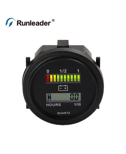 MyXL Runleader BI004 LED Batterij Percentage Gauge Batterij Urenteller 12 V 24 V 36 V 48 V 72 V Meter voor Club Car