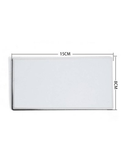 MyXL Zonneklep Spiegel Rvs Grote Make zonwering Spiegel Auto Cosmetische Spiegel Spiegel 15*8 cm interieur Accessoires
