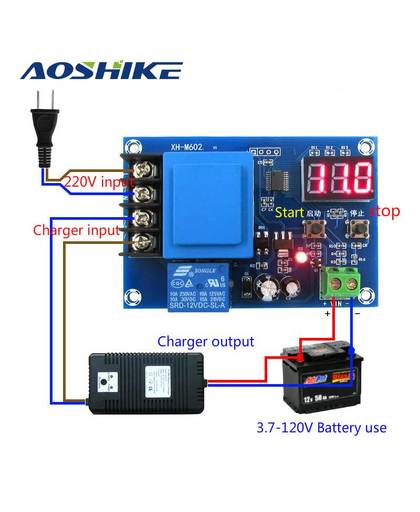MyXL Aoshike 3.7 V-120 V CNC Opslag Batterij/Lithium Batterij Opladen Controle Module Batterij Schakelaar Bescherming Boord