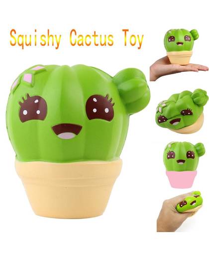 MyXL Mini Cactus Crème Geurende Squishy Trage Stijgende Squeeze Strap Kids Kerst Speelgoed Kids Kinderen Baby Speelgoed