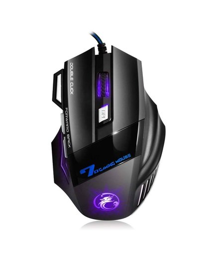 MyXL Professionele Wired Gaming Mouse 5500 DPI Verstelbare 7 Knoppen Kabel USB LED Optical Gamer Mouse Voor PC Computer Laptop Muizen X7   iMice