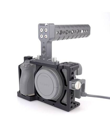 MyXL ACCSTORE Camera Kooi Stabilizer Voor Sony A6000/A6300/A6500/ILCE-6300/ILCE-6500/NEX7 DSLR Kooi Mount microfoon Monitor-501
