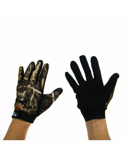MyXL 1 Paar Antislip Vissen Handschoenen vingerhandschoenen Outdoor jacht Handschoenen Camo camouflage Handschoenen Voor Vissen