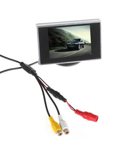 MyXL Collectie Mini 3.5 &#39;&#39;TFT LCD Auto Monitor Parking Auto Achter Reverse Auto Monitor Voor Achteruitrijcamera DVD 2Ch Video-ingang