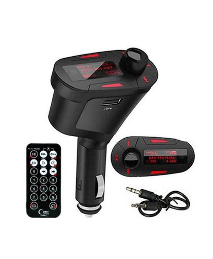 MyXL Autoradio Car Kit Mp3-speler Draadloze Fm-zender Modulator met USB/SD/Kaartlezer Mmc-sleuf en Afstandsbediening Auto Stereo