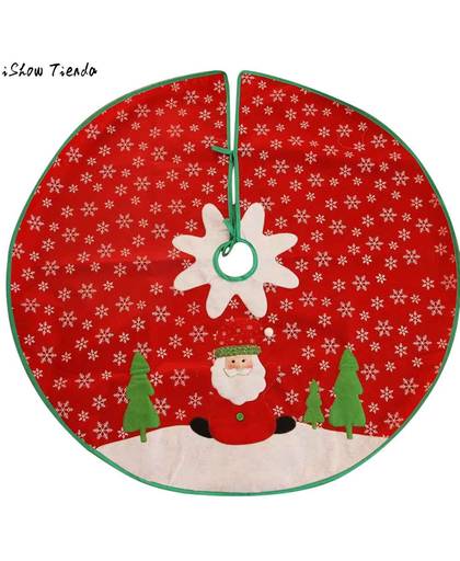 MyXL Vakantie Stijl Rood Wit Vilt Sneeuwvlok Kerstboom Rok Kerstboom Ornament Decoraties voor Thuis Outdoor