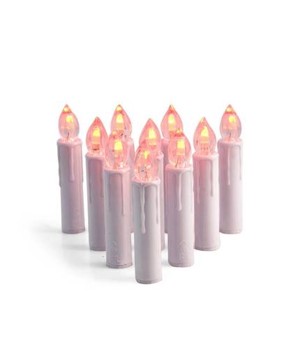 MyXL Kaarsen op Kerstboom Led Kleur veranderende Simulatie Kaarslicht met Afstandsbediening & Clips 10 Stks/set