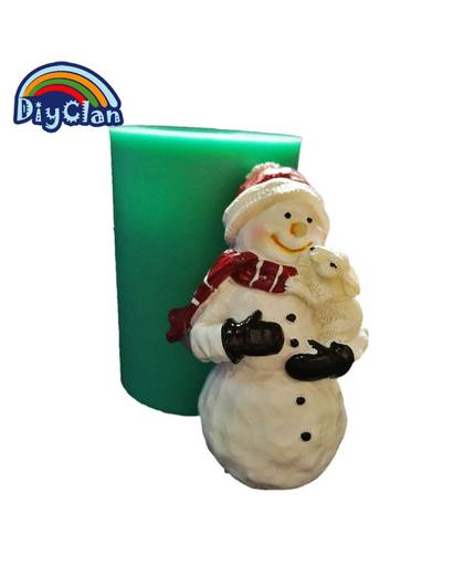 MyXL DIY siliconen mallen voor sneeuw man cake rechthoek chocolade mold kerst biscuit levulose santa winte zeep vorm  Diyclan