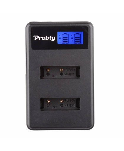 MyXL Probty np-bx1 np bx1 npbx1 lcd dual charger voor sony Cyber-sDSC-HX50V HX300 RX1 RX100 II WX300 HDR-AS10 AS15 AS30V AS100V