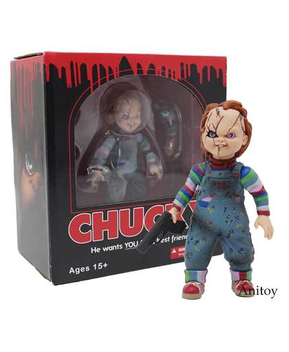 MyXL Kinderspel Bruid van Chucky 1/10 Schaal Horror Pop Chucky PVC Action Figure Toy 12 cm