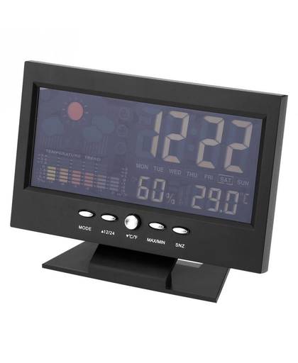 MyXL Digitale Temperatuur-vochtigheidsmeter Klok Alarm Comfort Niveau Weersverwachting Thermometer Hygrometer Kalender Temperatuur