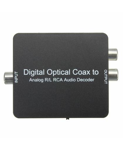 MyXL Digitale Audio Analoog Decoder Converter Adapter Coax Optische voor Toslink SPDIF naar Stereo 3.5mm Jack L/R RCA Voor Dolby   LEORY
