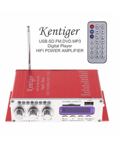MyXL Kentiger HY-502 DC12V 5A 2CH HI-FI Digitale Audio Speler Auto Versterker FM Radio Stereo Speler Ondersteuning SD/USB MP3/DVD Input