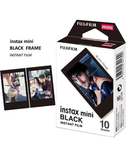 MyXL Echt Fujifilm Instax Mini Zwart Frame Film 10 Vellen voor Fuji Instant Mini 8 9 70 90 25 50 s Camera Delen SP-1 SP-2 Printer